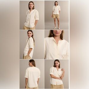 BRAND NEW - Jenni Kayne Warm Ivory Harper Blouse